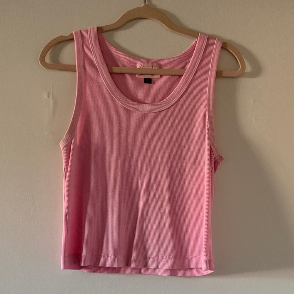 Universal Thread Pink Ribbed Tank Top